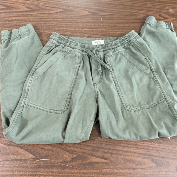 Marine Layer Pants - Marine Layer Luna Jogger Womens "Small" Pre-Owned Olive Green Pants Cargo Style